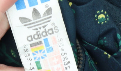 Womens UK Size 10 adidas Blue Basic Jacket