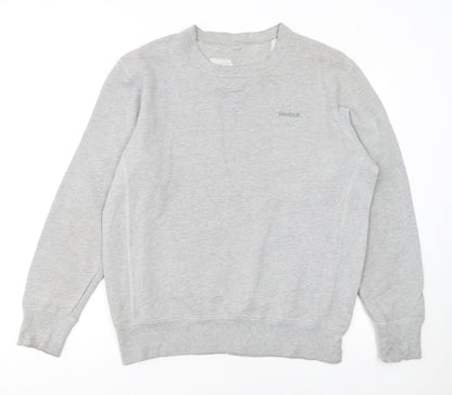 Mens UK Size M Reebok Grey Pullover Sweatshirt