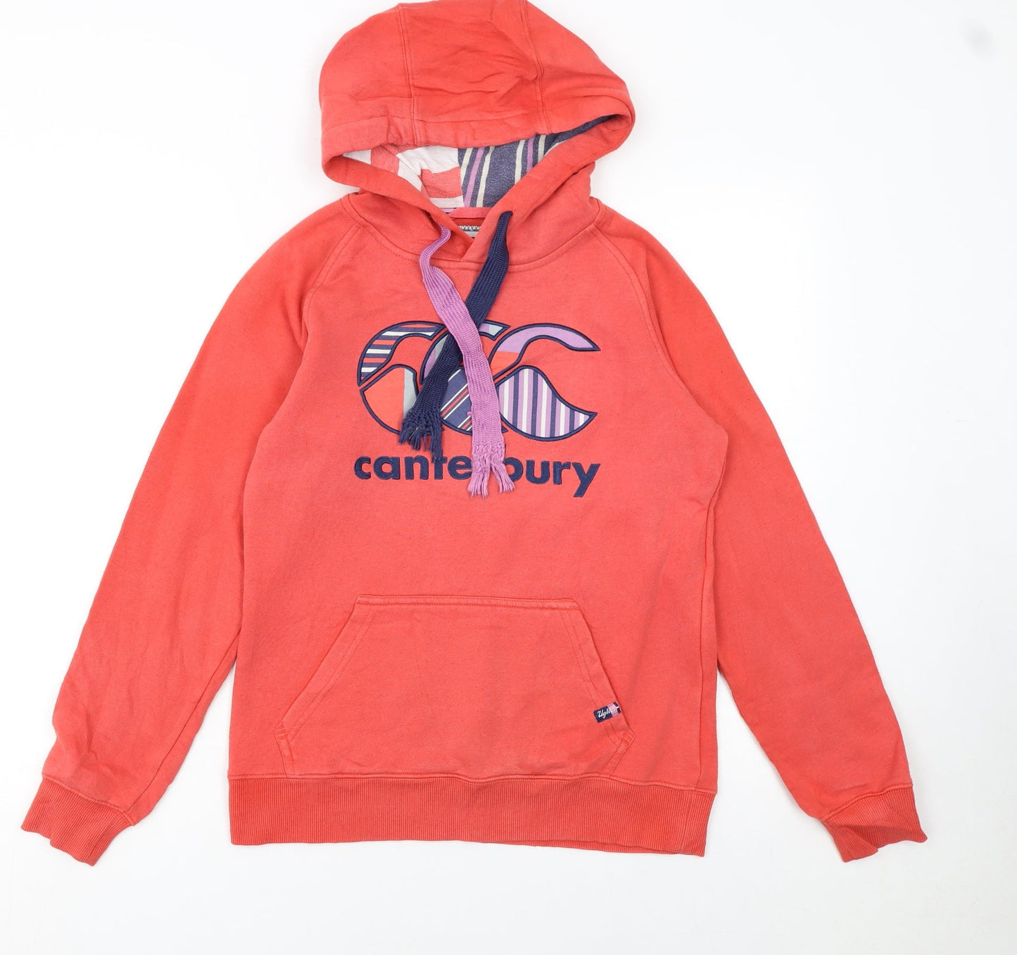 Womens UK Size 8 Canterbury Red Pullover Hoodie