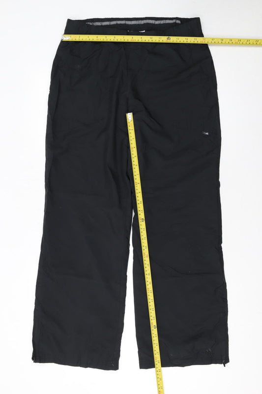 Womens UK Size 12 adidas Regular Fit Walking Trousers Black Trousers
