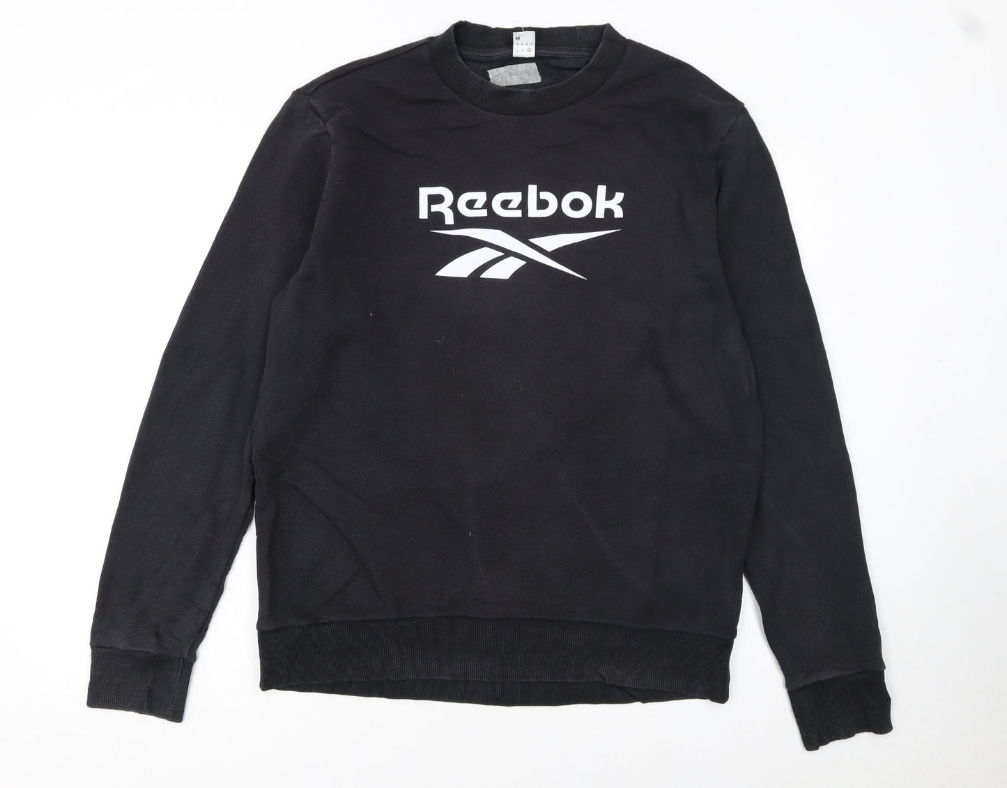 Mens UK Size M Reebok Black Pullover Sweatshirt