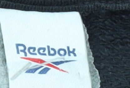 Mens UK Size M Reebok Black Pullover Sweatshirt