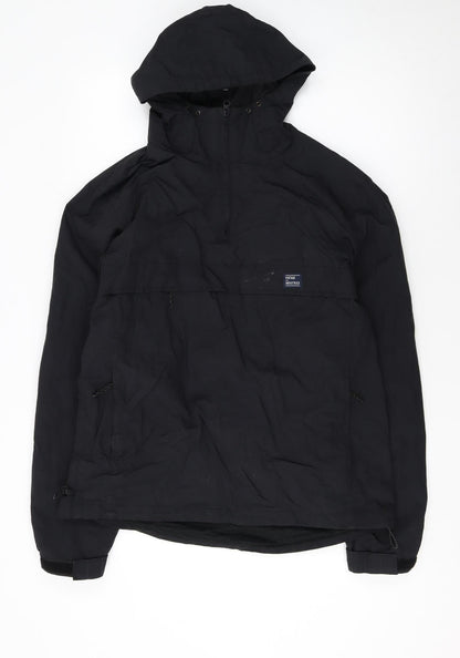 Mens UK Size M Vintage Industries Black Anorak Coat