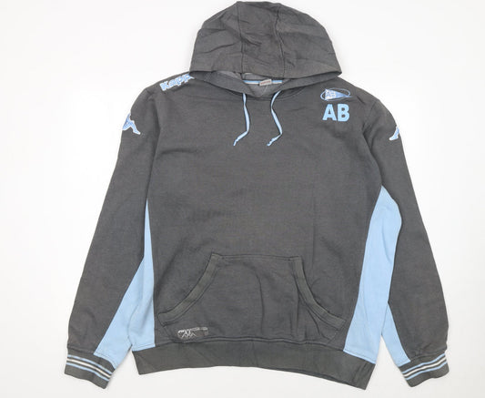 Mens UK Size 2XL Kappa Grey Pullover Hoodie