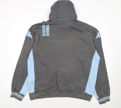 Mens UK Size 2XL Kappa Grey Pullover Hoodie
