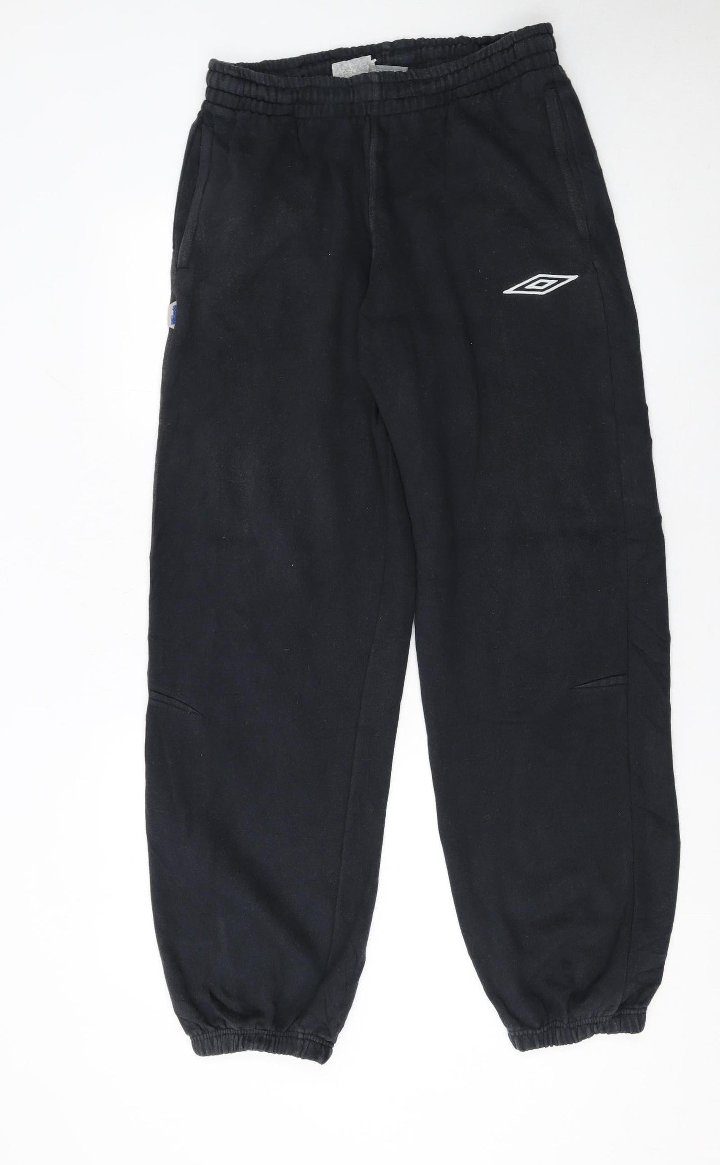 Umbro Men's Black Fleece Sweatpants L Regular Fit Logo Sportswear