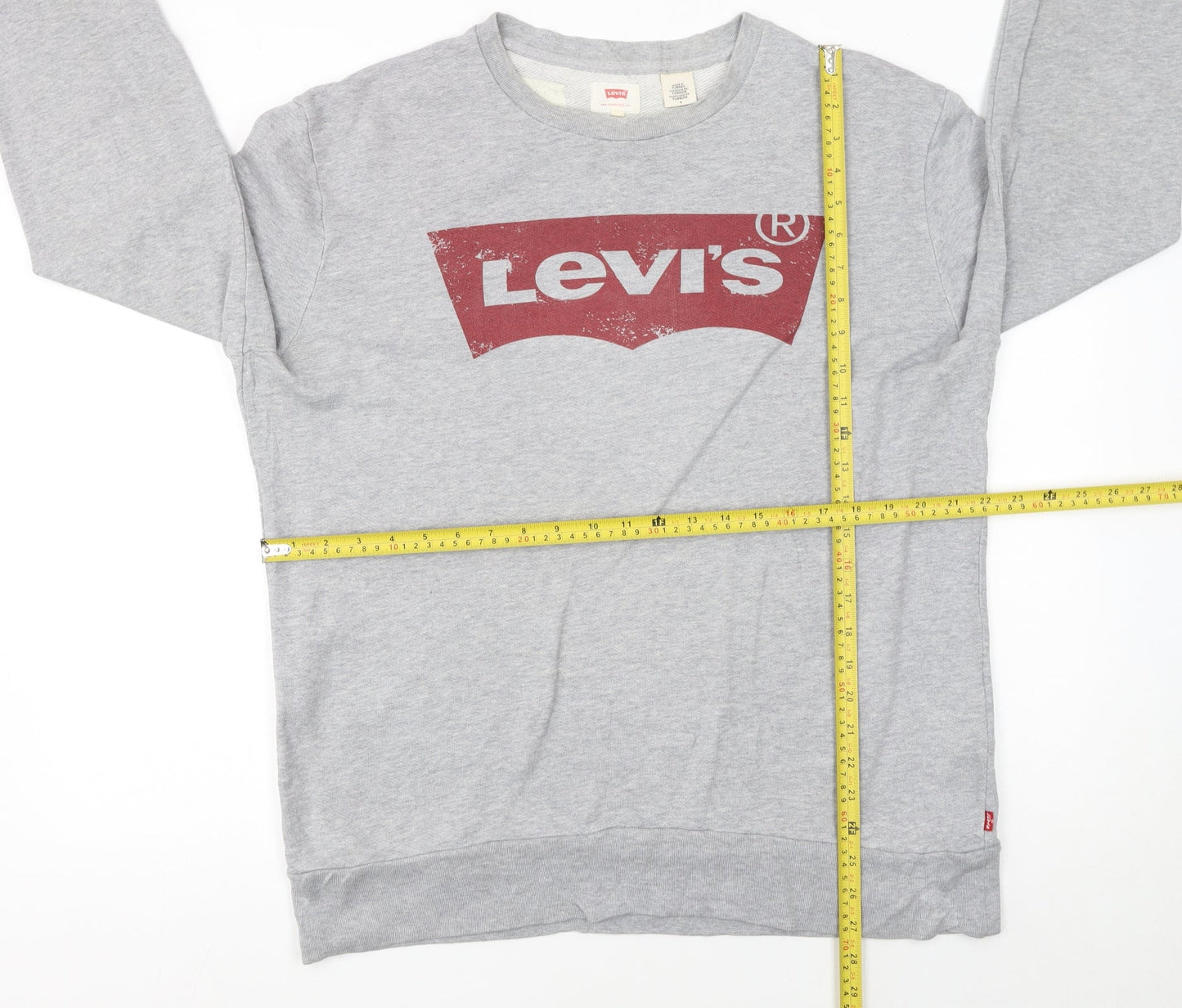 Mens UK Size M Levi's Grey Pullover Sweatshirt
