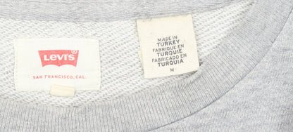 Mens UK Size M Levi's Grey Pullover Sweatshirt