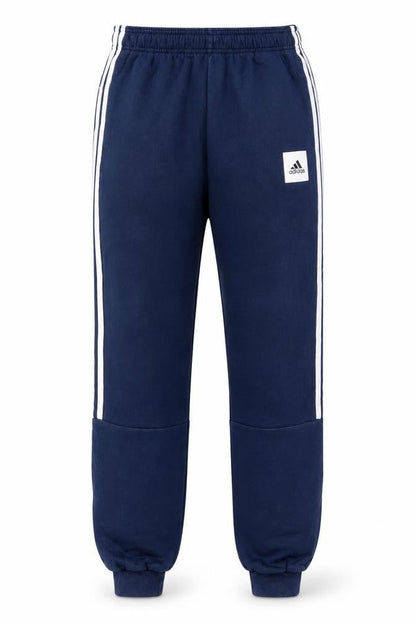 Adidas Teens Blue XL Jogger Sweatpants with Stripes