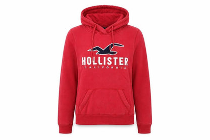 Womens UK Size XS Hollister Red Pullover Hoodie