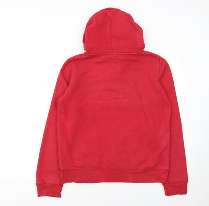 Womens UK Size XS Hollister Red Pullover Hoodie