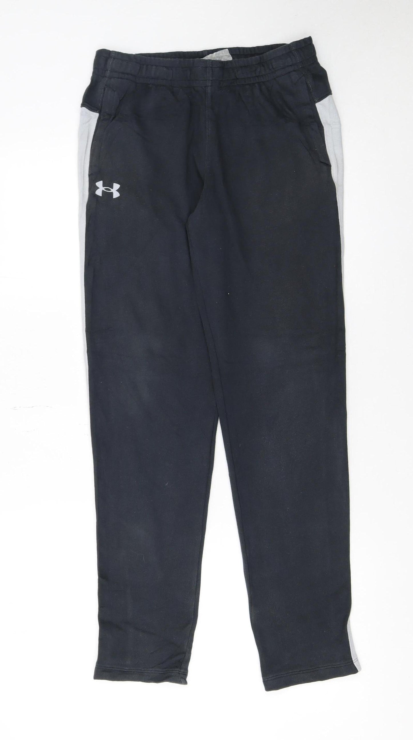 Boys UK Size L Under armour Relaxed Fit Jogger Black Trousers