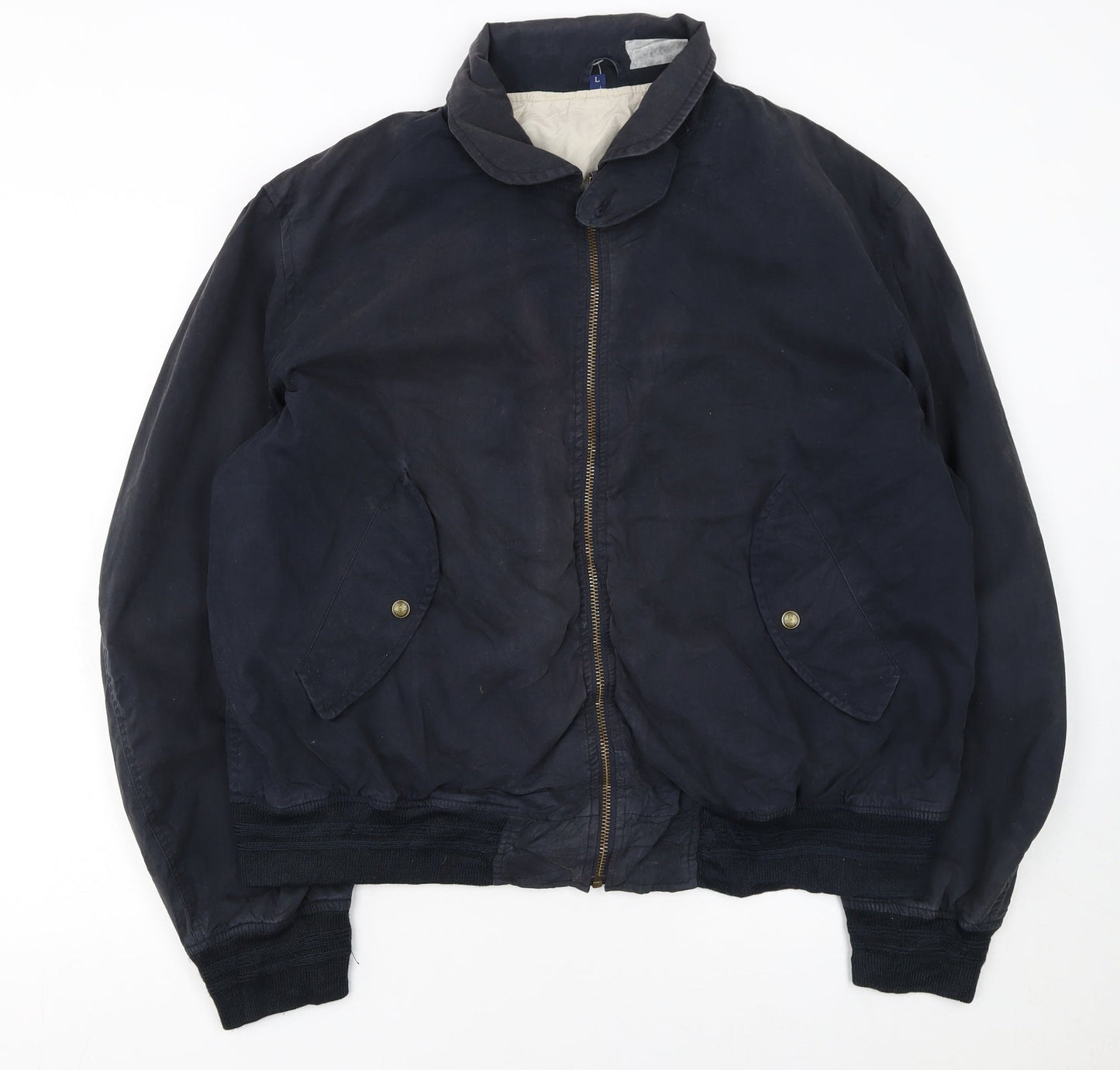 Mens UK Size L GANT Blue Bomber Jacket
