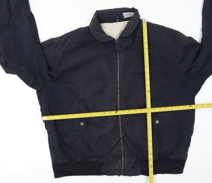 Mens UK Size L GANT Blue Bomber Jacket