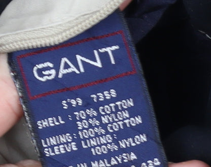 Mens UK Size L GANT Blue Bomber Jacket
