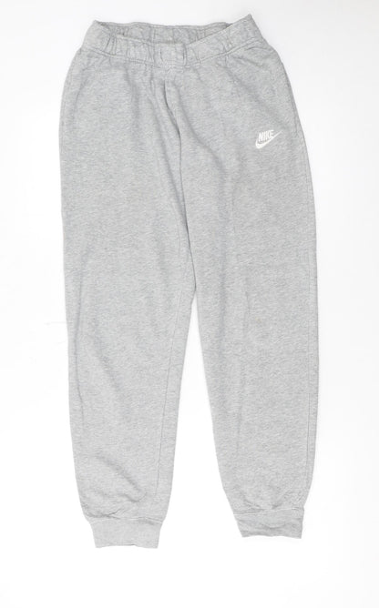 Mens UK Size S Nike Regular Fit Sweatpants Grey Trousers