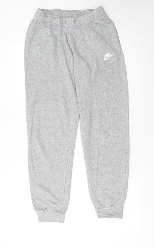 Mens UK Size S Nike Regular Fit Sweatpants Grey Trousers
