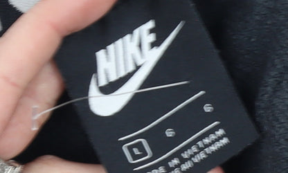 Mens UK Size L Nike Regular Fit Jogger Black Trousers