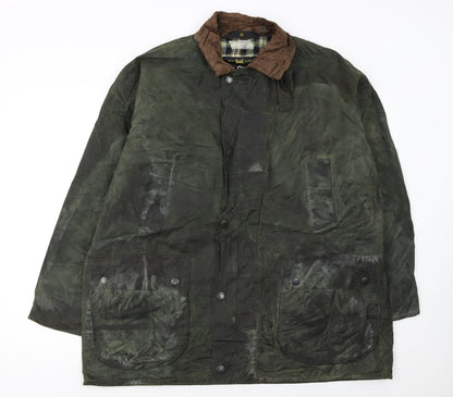 Mens UK Size M Mc Orvis Green Waxed Jacket