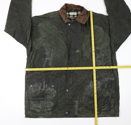 Mens UK Size M Mc Orvis Green Waxed Jacket