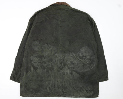 Mens UK Size M Mc Orvis Green Waxed Jacket