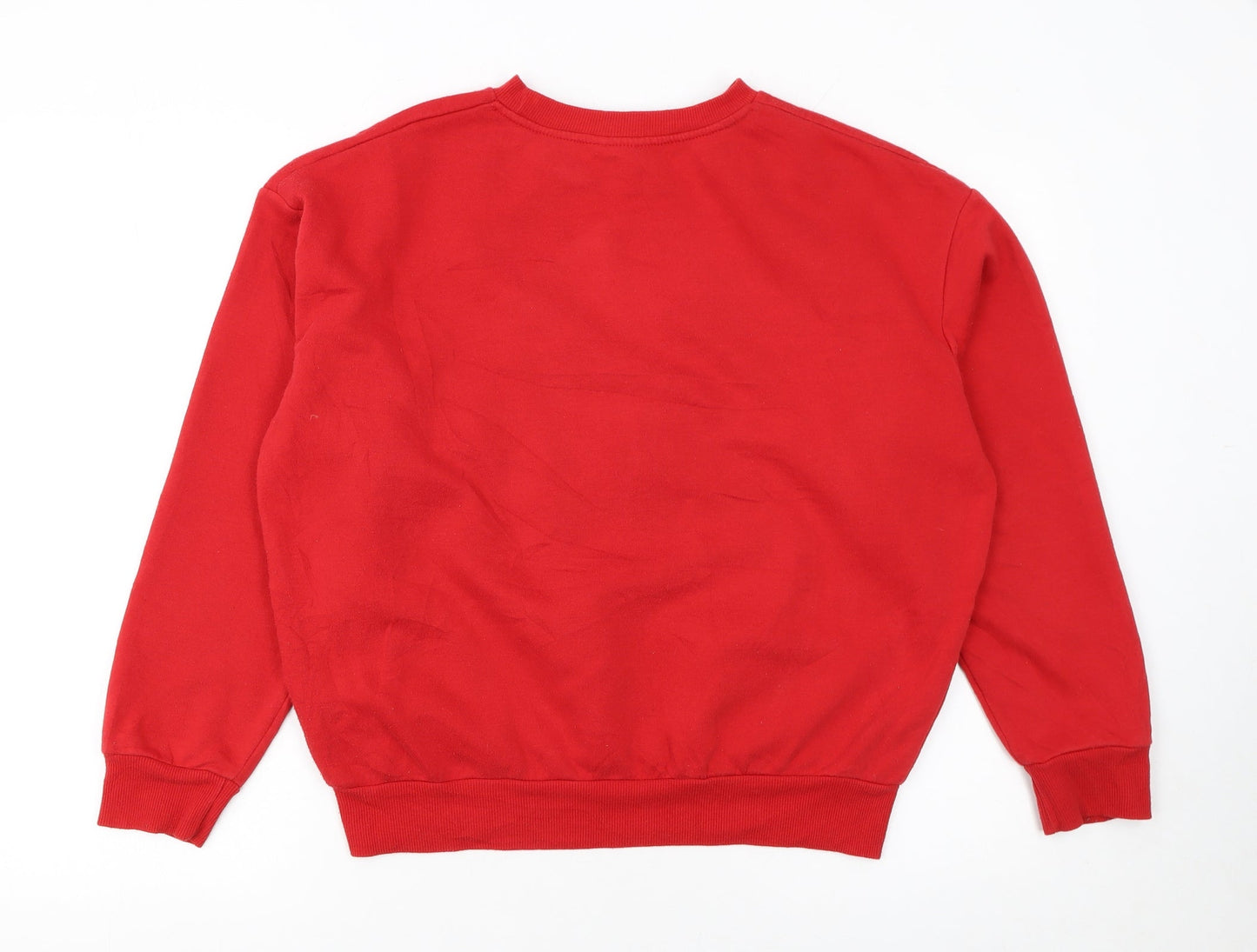 Womens UK Size 10/12 Primark Red Pullover Sweatshirt