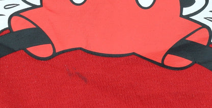 Womens UK Size 10/12 Primark Red Pullover Sweatshirt