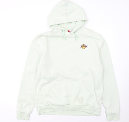 Mens UK Size XL Mitchell & Ness White Pullover Hoodie