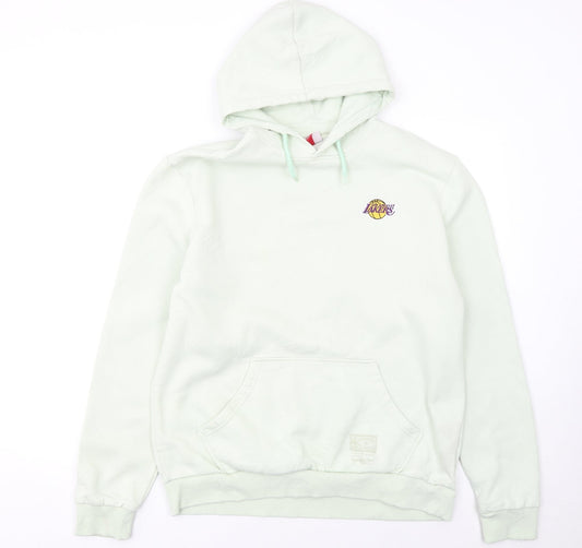 Mens UK Size XL Mitchell & Ness White Pullover Hoodie