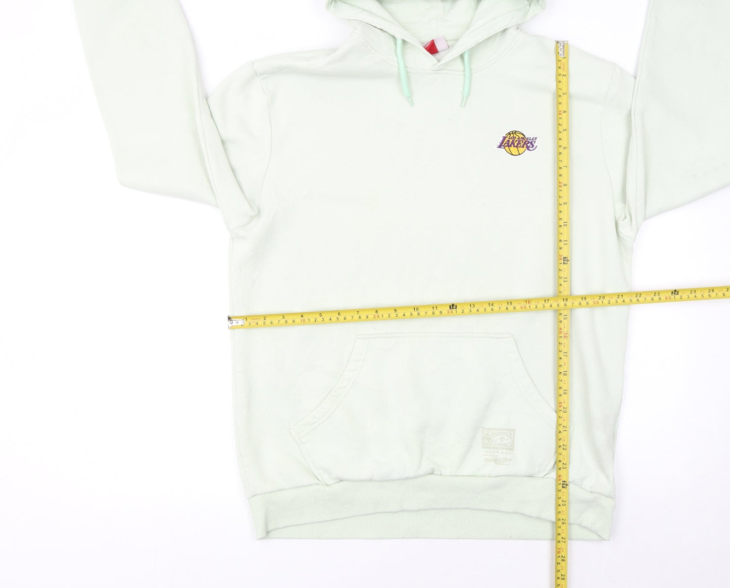 Mens UK Size XL Mitchell & Ness White Pullover Hoodie