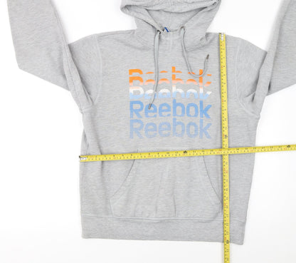 Mens UK Size M Reebok Grey Pullover Hoodie