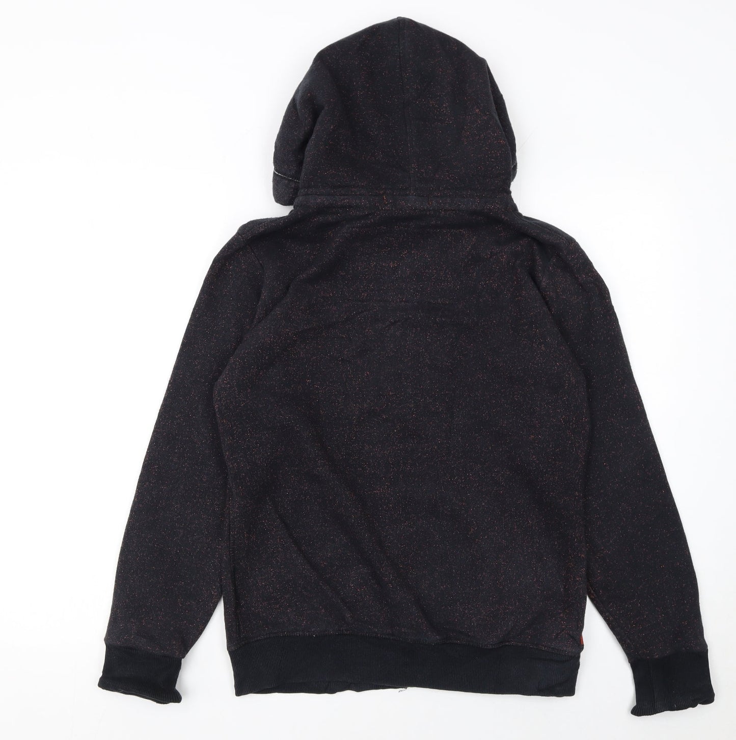 Womens UK Size M Superdry Black Full Zip Hoodie