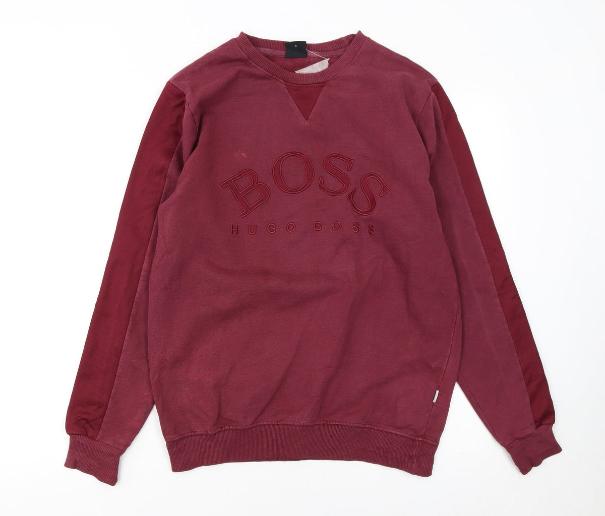 Mens UK Size S HUGO BOSS Red Pullover Sweatshirt