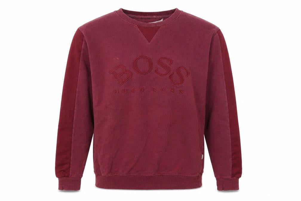Mens UK Size S HUGO BOSS Red Pullover Sweatshirt