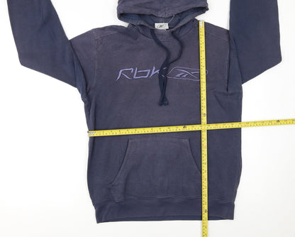 Mens UK Size S Reebok Blue Pullover Hoodie