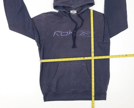 Mens UK Size S Reebok Blue Pullover Hoodie