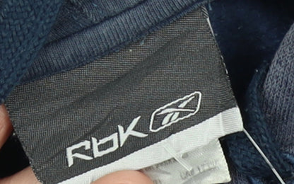 Mens UK Size S Reebok Blue Pullover Hoodie