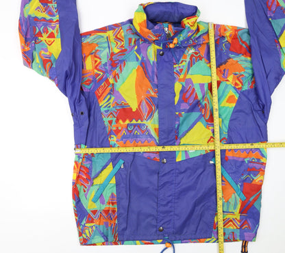 K-Way Women’s Multicoloured XL 90s Retro Windbreaker Jacket