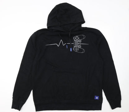 Mens UK Size XL PlayStation Black Pullover Hoodie
