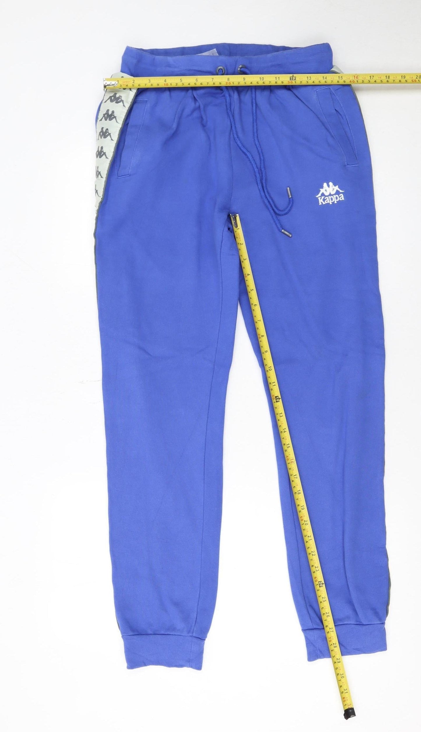 Womens UK Size M Kappa Regular Fit Jogger Blue Trousers