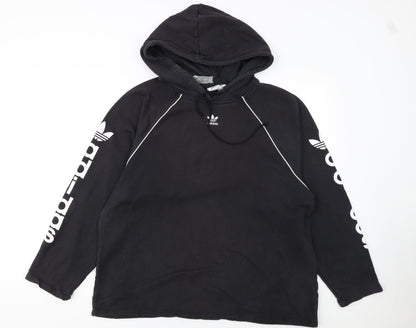 Womens UK Size 14 adidas Black Pullover Hoodie