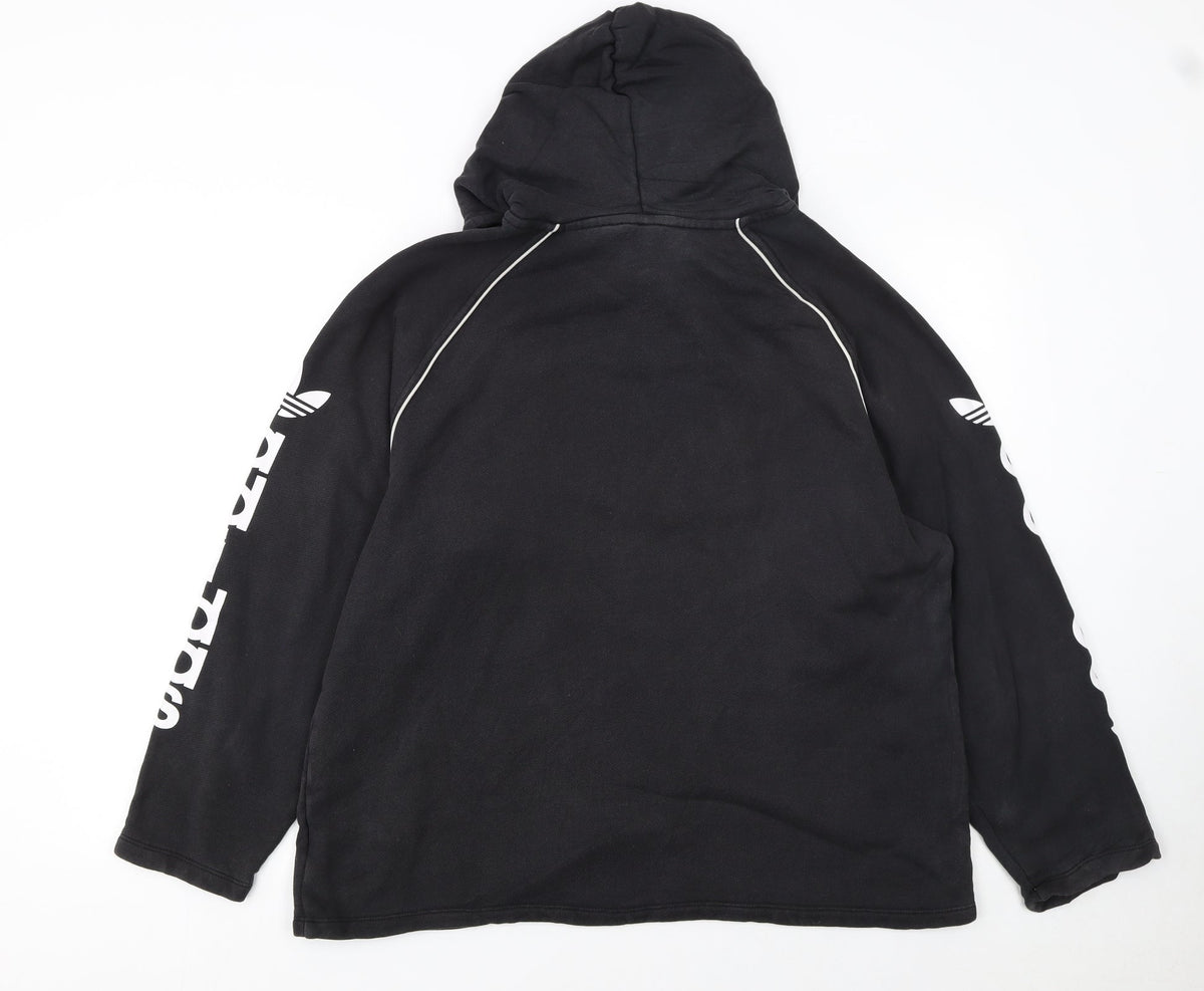 Womens UK Size 14 adidas Black Pullover Hoodie