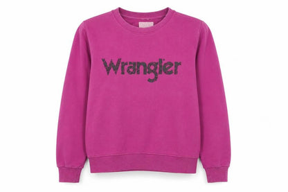 Womens UK Size S Wrangler Pink Pullover Sweatshirt