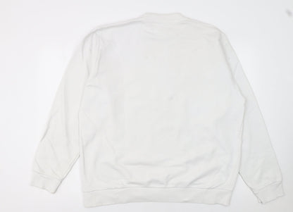 Mens UK Size XL Diesel White Pullover Sweatshirt