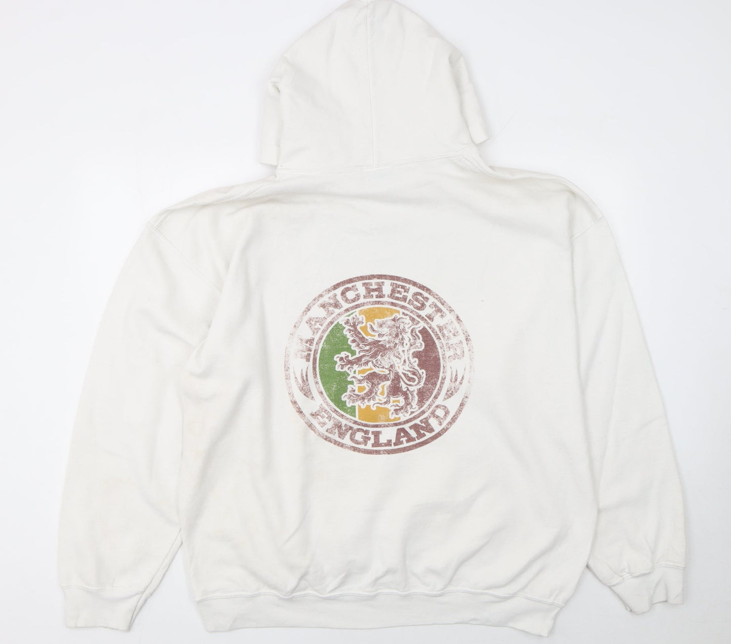 Mens UK Size XL Bob Marley White Pullover Hoodie