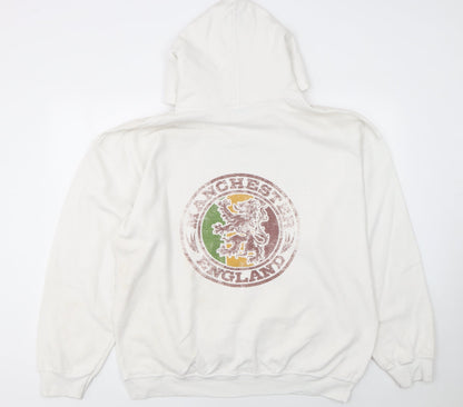 Mens UK Size XL Bob Marley White Pullover Hoodie