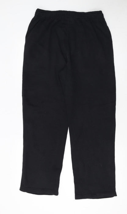 Womens UK Size L Lotto Regular Fit Sweatpants Black Trousers