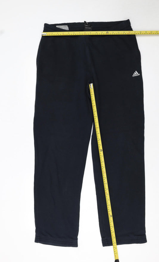 Mens UK Size M adidas Regular Fit Sweatpants Black Trousers