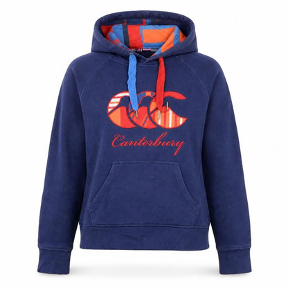 Womens UK Size 10 Canterbury Blue Pullover Hoodie