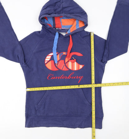 Womens UK Size 10 Canterbury Blue Pullover Hoodie